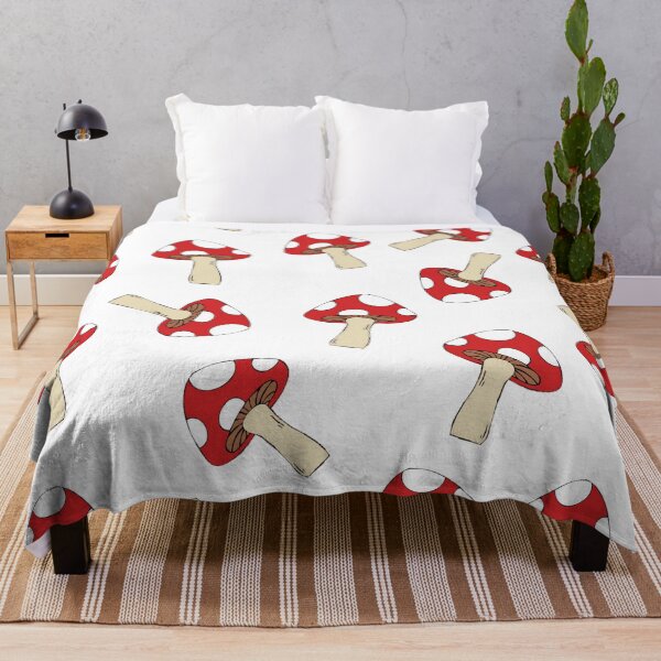 Item preview, Red Mushroom Print designed and sold by banabananaz.