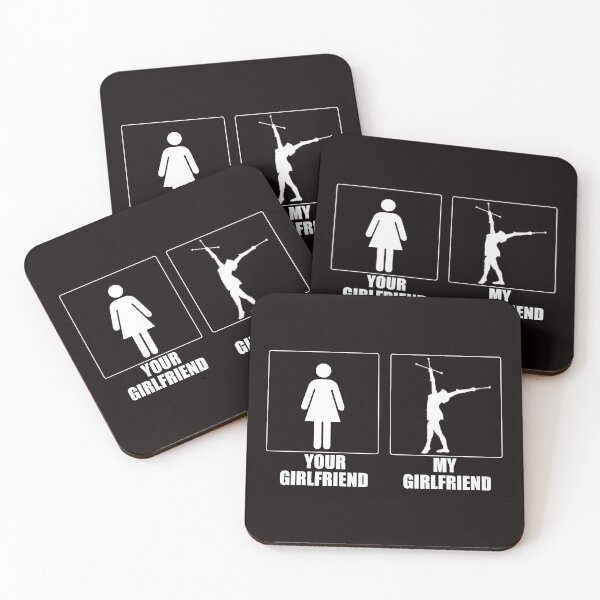 Item preview, Your Girlfriend My Girlfriend, Rhythmic Gymnastics Quote, Funny Gymnastic designed and sold by Aerial Addicts.