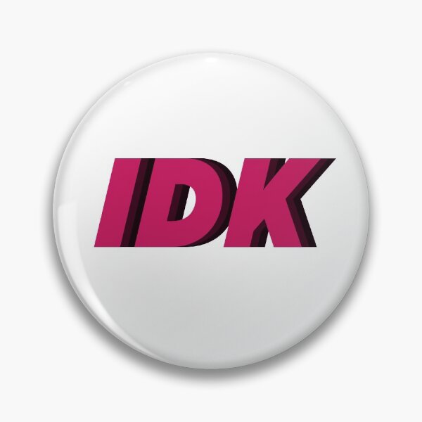 Item preview, IDK I don't Know 3d Vintage Old School Pink Logo designed and sold by PeterPrv.