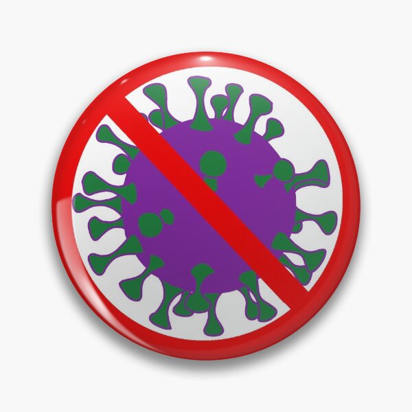 Item preview, No Virus in Purple and Green  designed and sold by LovenLaughter.