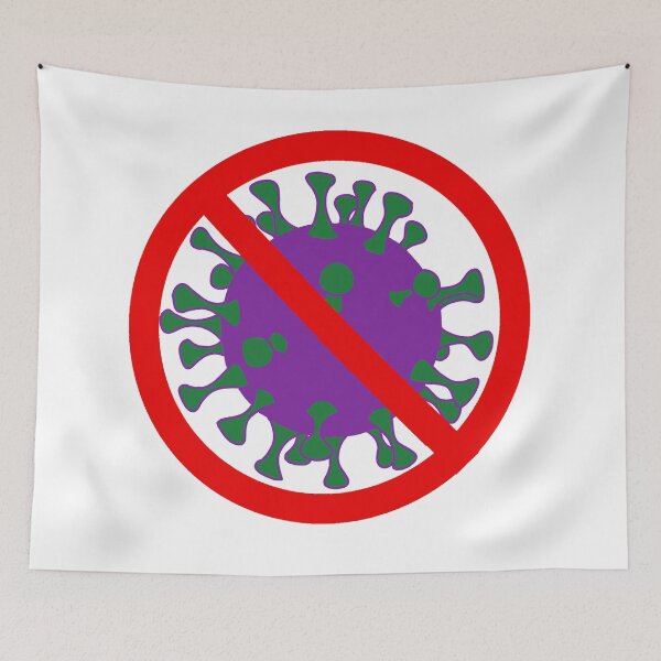 Item preview, No Virus in Purple and Green  designed and sold by LovenLaughter.