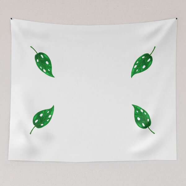Item preview, Monstera Adansoni leaves background, urban and house plants, green color designed and sold by Taidundua.
