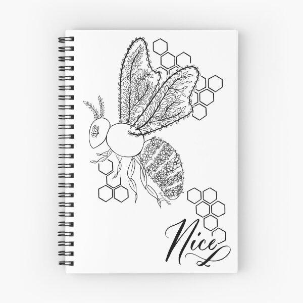 Item preview, Bee Kind Floral Bee - Amy J Garbutt designed and sold by Amy Jane Garbutt.