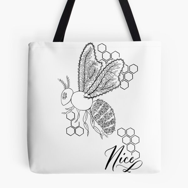 Item preview, Bee Kind Floral Bee - Amy J Garbutt designed and sold by Amy Jane Garbutt.