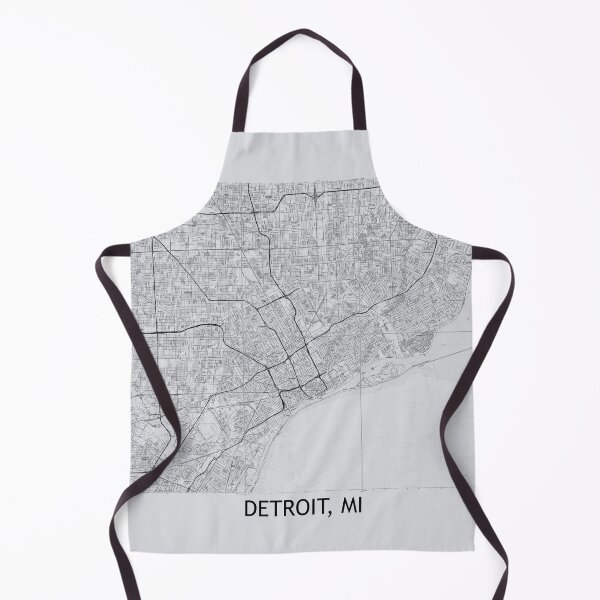 Item preview, Detroit, MI Hexadic Topographical Map Grey designed and sold by PGHPhotoCo.