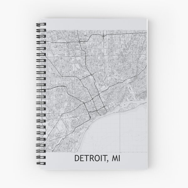 Item preview, Detroit, MI Hexadic Topographical Map Grey designed and sold by PGHPhotoCo.