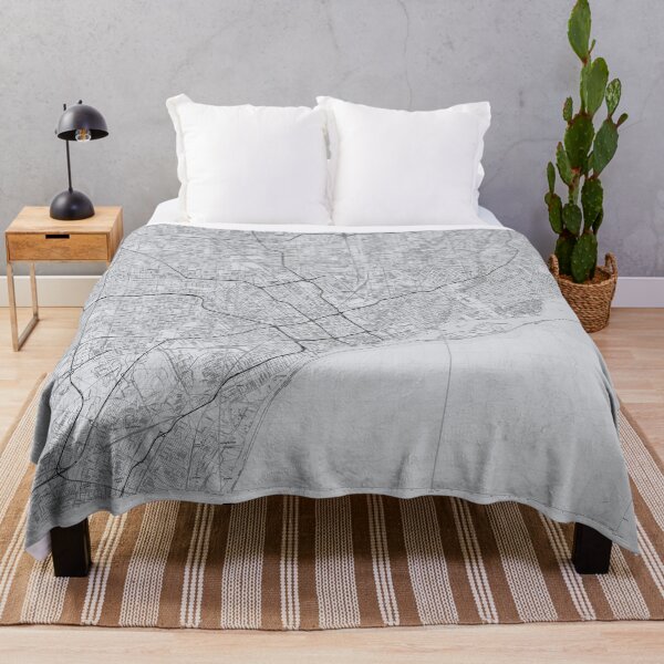 Item preview, Detroit, MI Hexadic Topographical Map Grey designed and sold by PGHPhotoCo.
