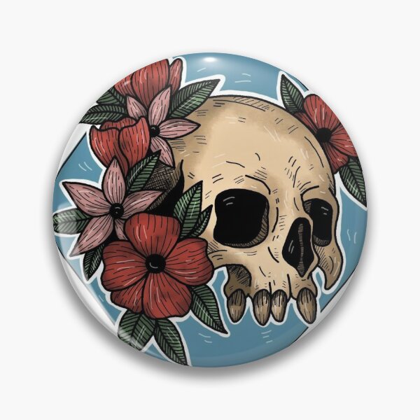 Item preview, Skull & Flowers  designed and sold by theSadartist.