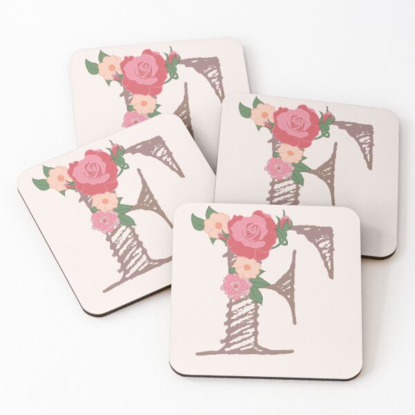 Item preview, Rose Gold Floral Letter "F" designed and sold by JPuckett-Design.