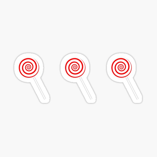Winter lollipop pattern Sticker