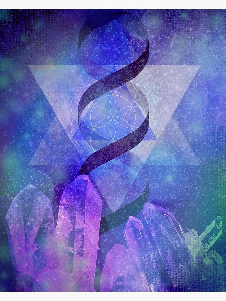 &ldquo;Fantastical DNA with Sacred Geometry&rdquo; Poster by jodymsmith | Redbubble