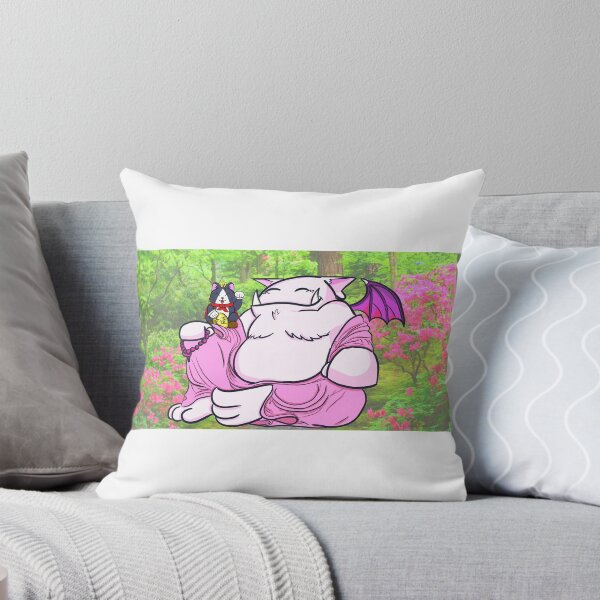 Item preview, Peaceful Mog Relaxes with Lucky Cait designed and sold by snikthead.