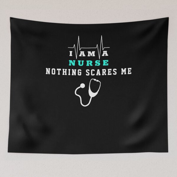 Item preview, Nothing Scares Me I Am A Nurse designed and sold by TINASTORESHOPE.