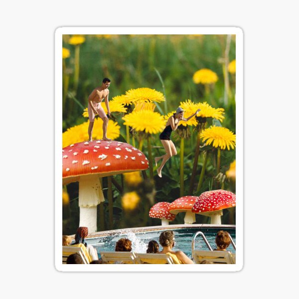 Item preview, Jumping off a Mushroom designed and sold by Maisie Kane.