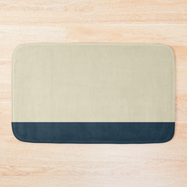 Item preview, Minimalist Color Block Striped Solid in Cream Beige and Navy Blue designed and sold by kierkegaard.