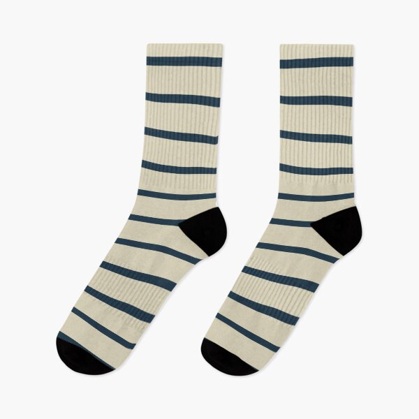Item preview, Minimalist Color Block Striped Solid in Cream Beige and Navy Blue designed and sold by kierkegaard.