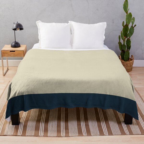 Item preview, Minimalist Color Block Striped Solid in Cream Beige and Navy Blue designed and sold by kierkegaard.