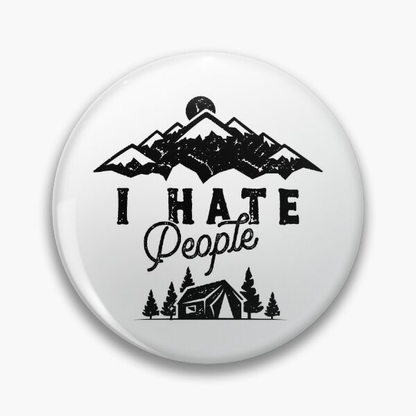 Item preview, I Hate People Vintage Camping Saying Outdoor Tent Mountains Hiking Gift designed and sold by Style4You24.