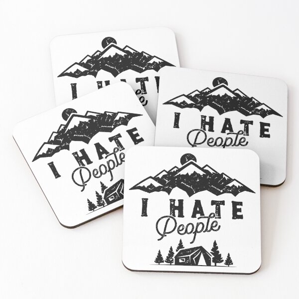 Item preview, I Hate People Vintage Camping Saying Outdoor Tent Mountains Hiking Gift designed and sold by Style4You24.