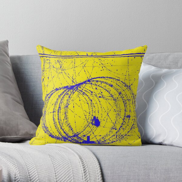 Cloud Chamber Event, Electron and Positron, Quantum Physics Throw Pillow