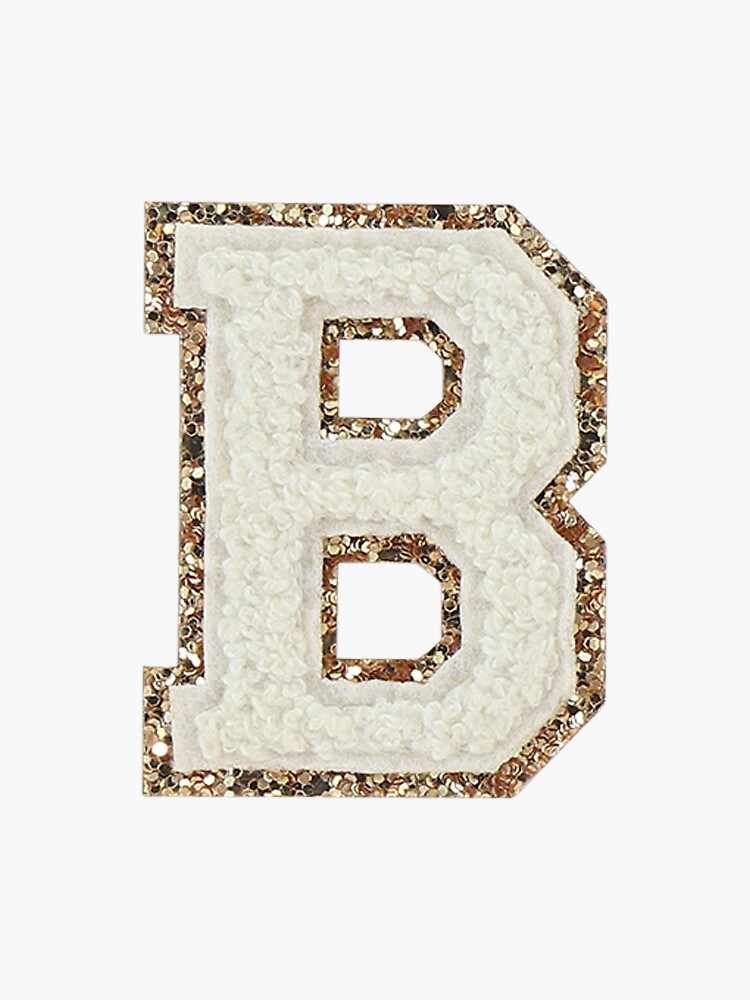 Preppy White Varsity Letter B Sticker for Sale by ktp100