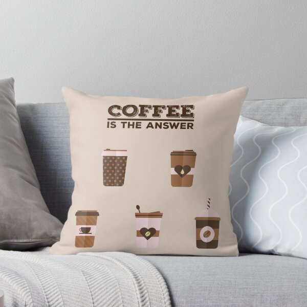 Item preview, Coffee Is The Answer Pink and Brown Pack designed and sold by color-garden.