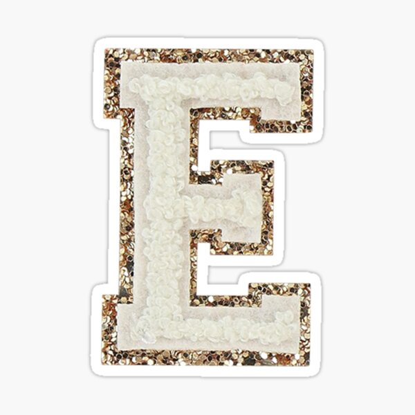 E Gold Letter Stickers for Sale
