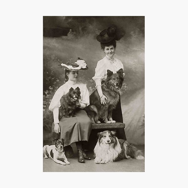 Item preview, Vintage dog photo women Dogs retro pet  designed and sold by Coolstuff4you71.