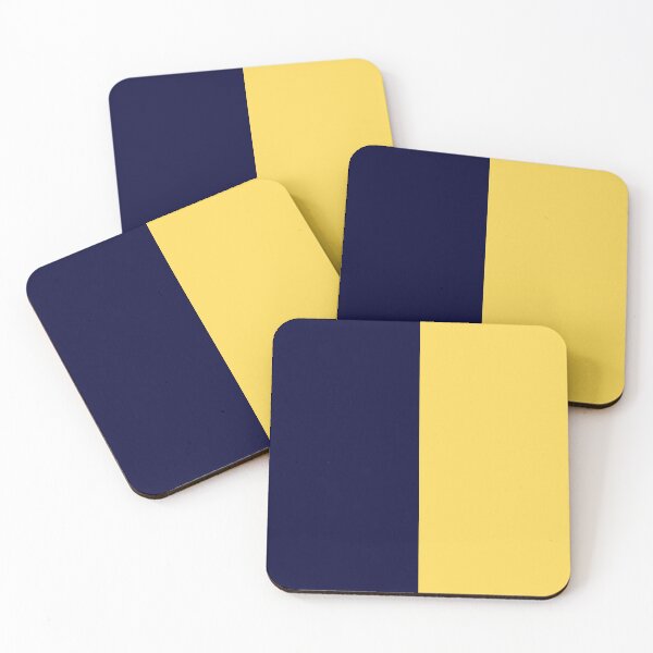 Item preview, Navy Blue And Mustard Yellow Half And Half designed and sold by rewstudio.