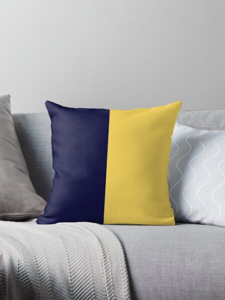Aperçu de l'œuvre Bleu marine et jaune moutarde moitié-moitié créée et vendue par rewstudio.