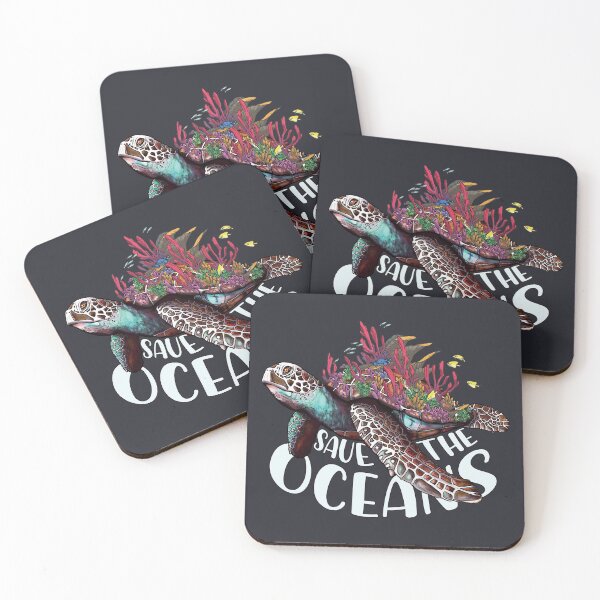 Item preview, Save The Ocean Sea Turtle & Reefs Cartoon designed and sold by MrEddie10.