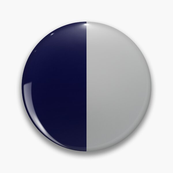 Item preview, Navy Blue And Silver Gray Half And Half designed and sold by rewstudio.
