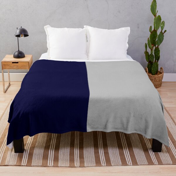 Item preview, Navy Blue And Silver Gray Half And Half designed and sold by rewstudio.