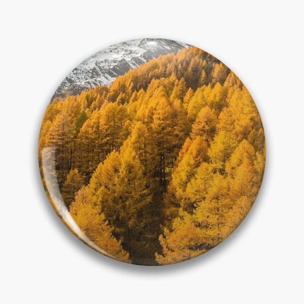 Item preview, Saas Fee Golden autumn in the Valais landscape designed and sold by seunglee.