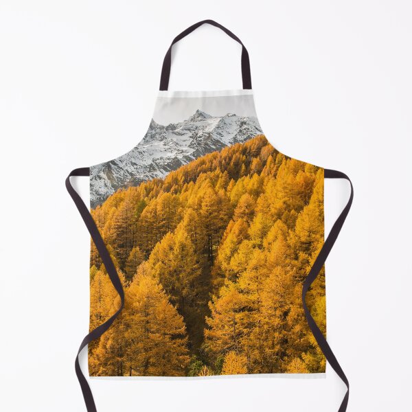 Item preview, Saas Fee Golden autumn in the Valais landscape designed and sold by seunglee.