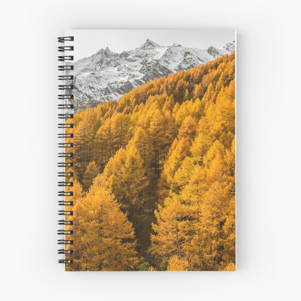 Item preview, Saas Fee Golden autumn in the Valais landscape designed and sold by seunglee.