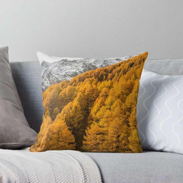 Item preview, Saas Fee Golden autumn in the Valais landscape designed and sold by seunglee.