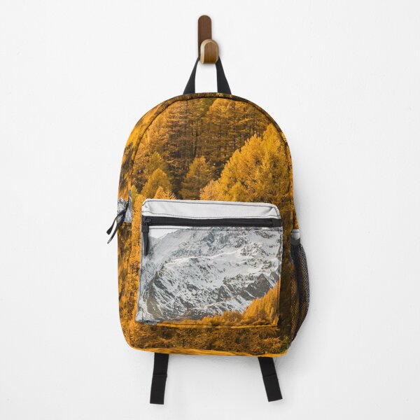 Item preview, Saas Fee Golden autumn in the Valais landscape designed and sold by seunglee.