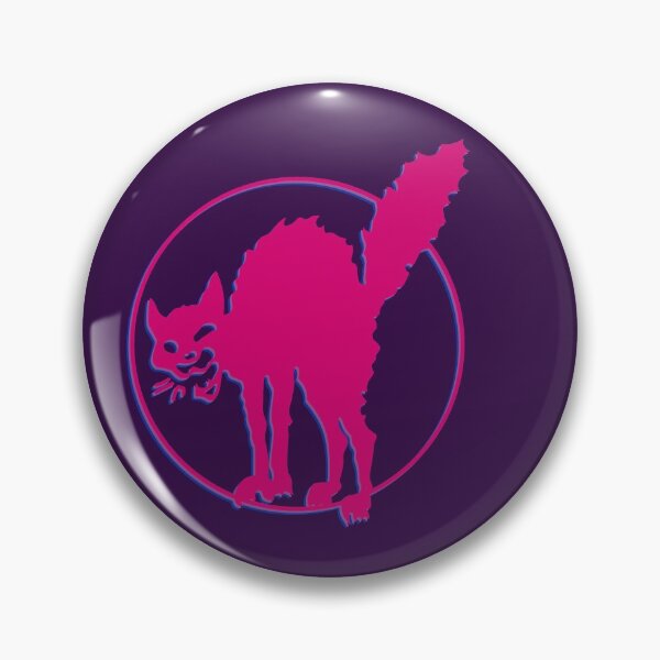 Item preview, Bisexual Pride Anarcho-syndicalist Cat Symbol Over the Heart designed and sold by Kole's Designs.