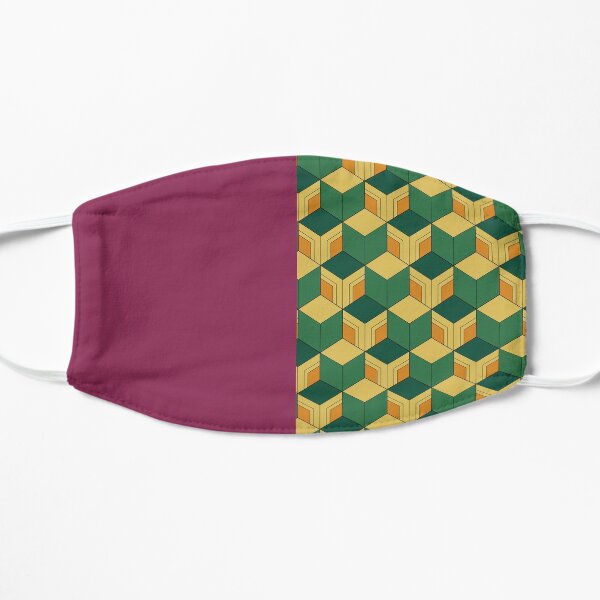 Demon Slayer Kimetsu No Yaibi - Giyuu's Kimono Design Flat Mask