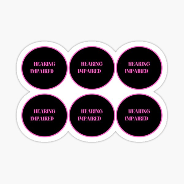 Item preview, Hearing Impaired Pink Black designed and sold by newtree.