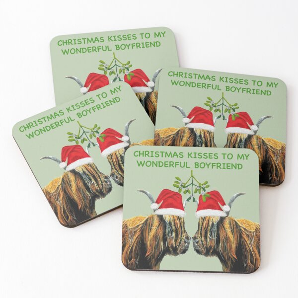 Item preview, Christmas Kisses to my wonderful boyfriend  designed and sold by IslesArt.