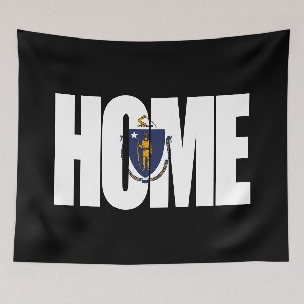 Item preview, Massachusetts Home - State Flag designed and sold by DonDota.