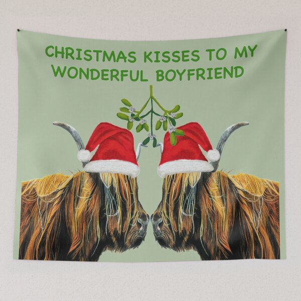 Item preview, Christmas Kisses to my wonderful boyfriend  designed and sold by IslesArt.
