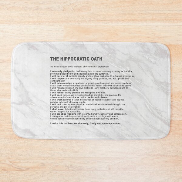 Item preview, Hippocratic Oath: I solemnly pledge (Declaration of a New Doctor) designed and sold by Livity.