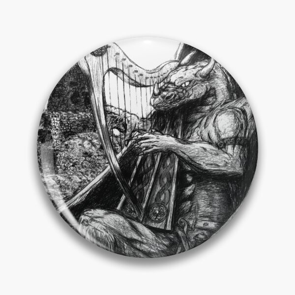 Item preview, Celtic Dragon Harpist designed and sold by FictiveArt.