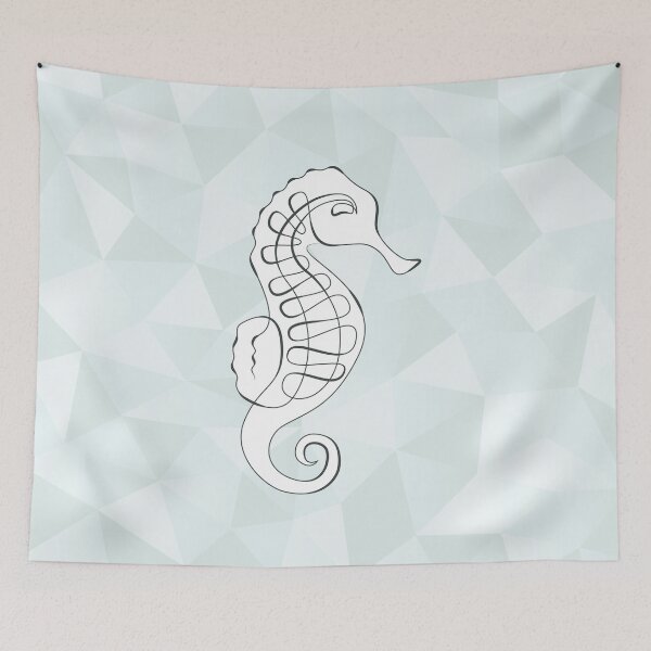 Item preview, Seahorse ocean love (green) designed and sold by frangipaniarts.
