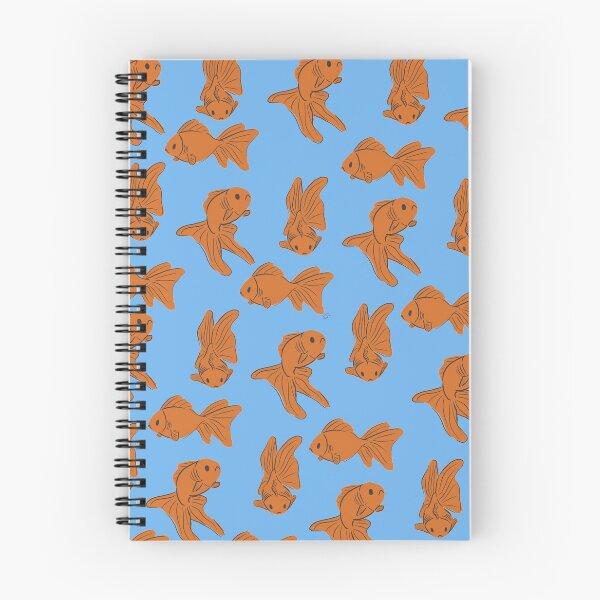 Item preview, Meh Goldfish fondo azul designed and sold by Salem Scribbles.