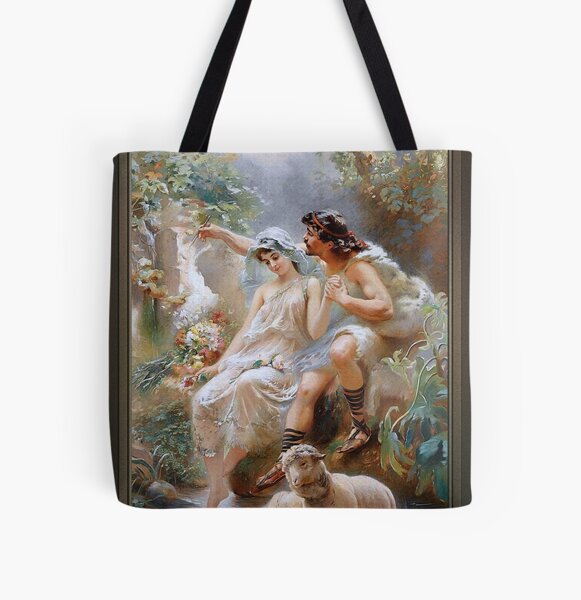 An Allegorical Scene by Konstantin Makovsky Old Masters Reproduction All Over Print Tote Bag