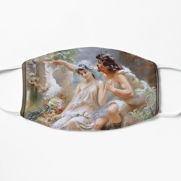 An Allegorical Scene by Konstantin Makovsky Old Masters Reproduction Flat Mask